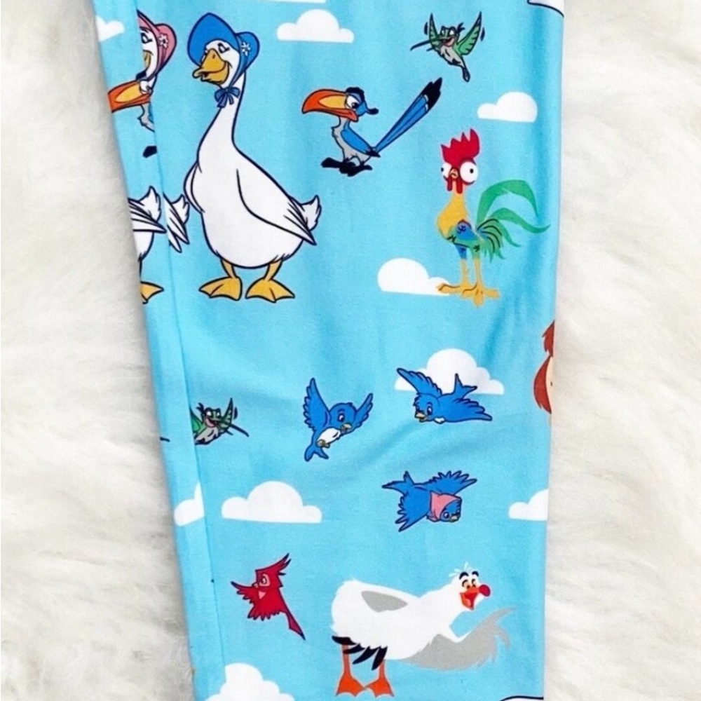 DISNEY BNWT/ MEDIUM/ BIRDS BABY BLUE LEGGINGS
